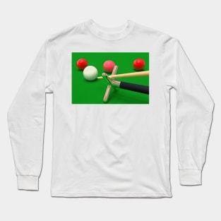 Snooker Balls and Table Long Sleeve T-Shirt